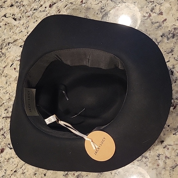 NWT - Jack & Lucy Bicoastal Wide Brim Hat - Black - Picture 3 of 3